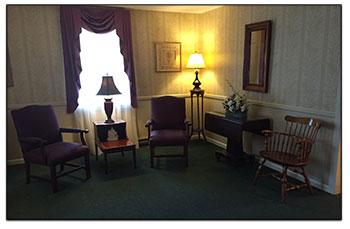 Sitting Room at Brookfield Funeral Home